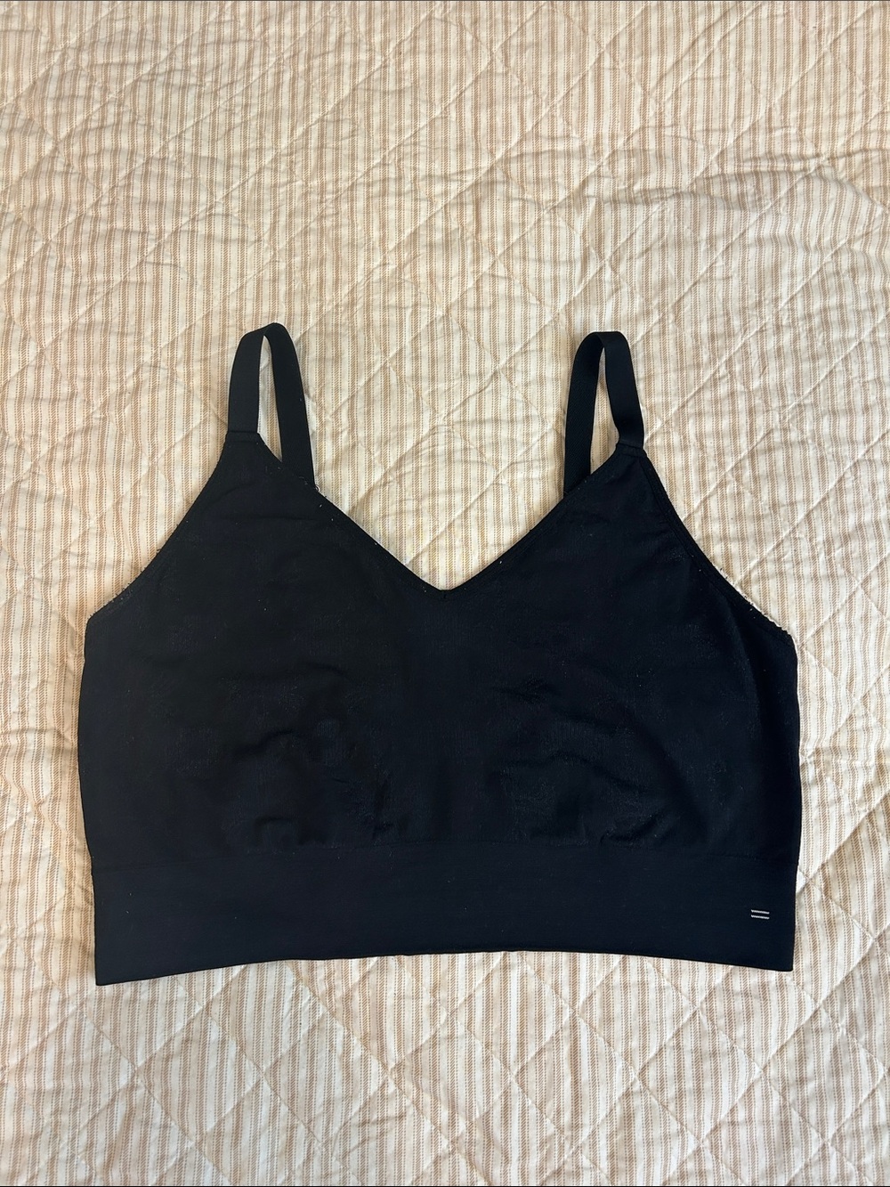 GUC Branwyn Black Wool Essential Busty Bra Bralette with Adjustable Straps